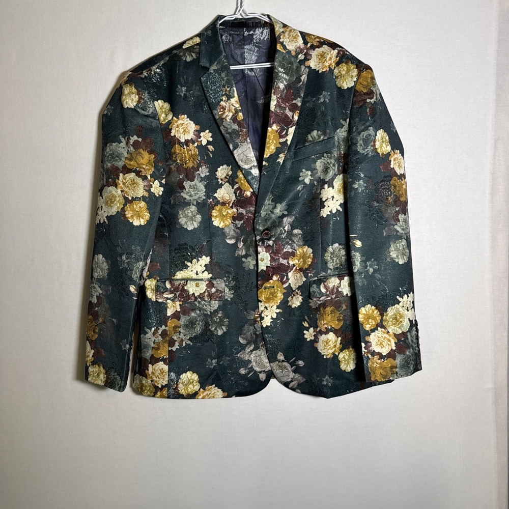 Shell Fabric Floral Blazer Size 44 Baroque Maximalist Style